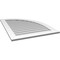 Ekena Millwork Quarter Round Top Right Surface Mount PVC Gable Vent w/ 3-1/2"W x 1"P Standard Frame, 30"W x 40"H GVPQR30X4001SN - alternate 5
